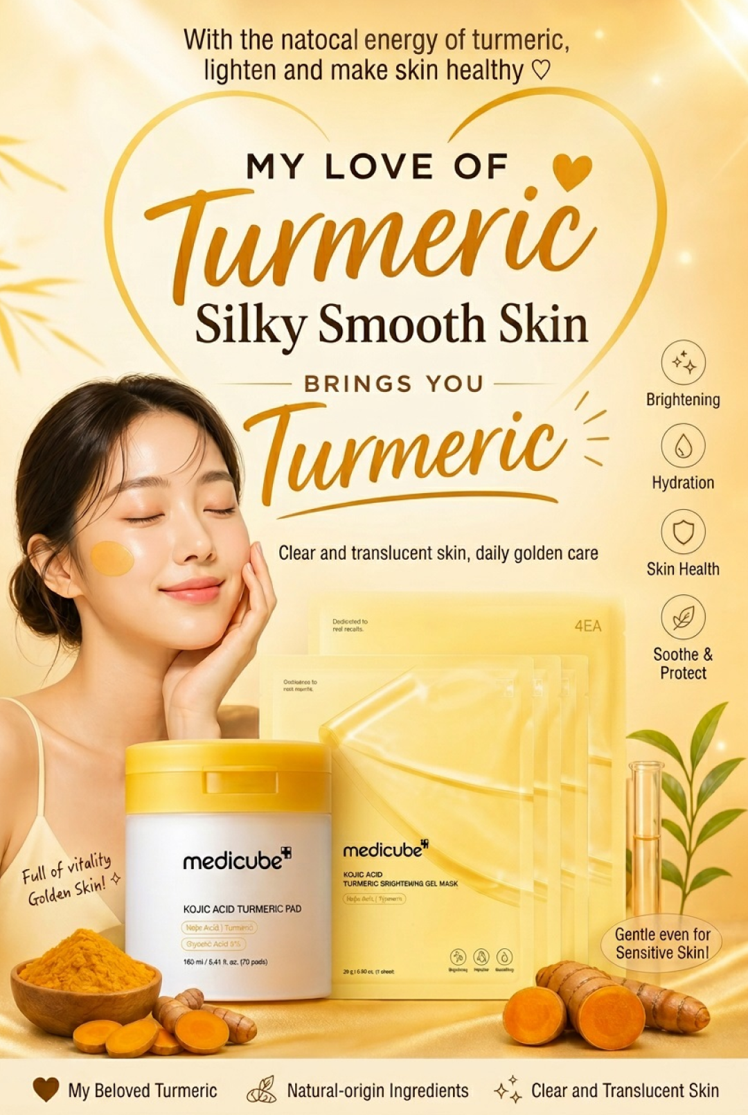 Close-up of a woman smiling with flawless, radiant facial skin, representing smooth skin results.